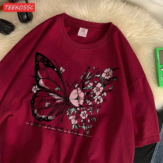 T-shirt Oversize Impossible Papillon