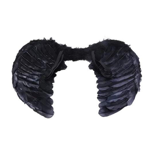 Ailes d’Ange Noir en Plumes