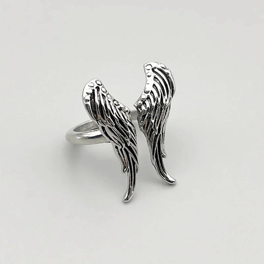 Bague Ailes d’Ange Grande Taille Rétro pour Hommes et Femmes