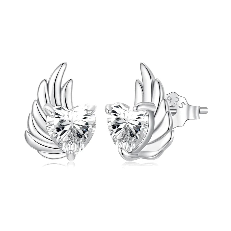 Boucles d’oreilles Ailes d’Ange en Argent