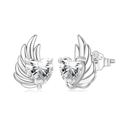 Boucles d’oreilles Ailes d’Ange en Argent